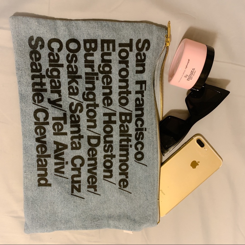 American Apparel (2014) Denim Clutch